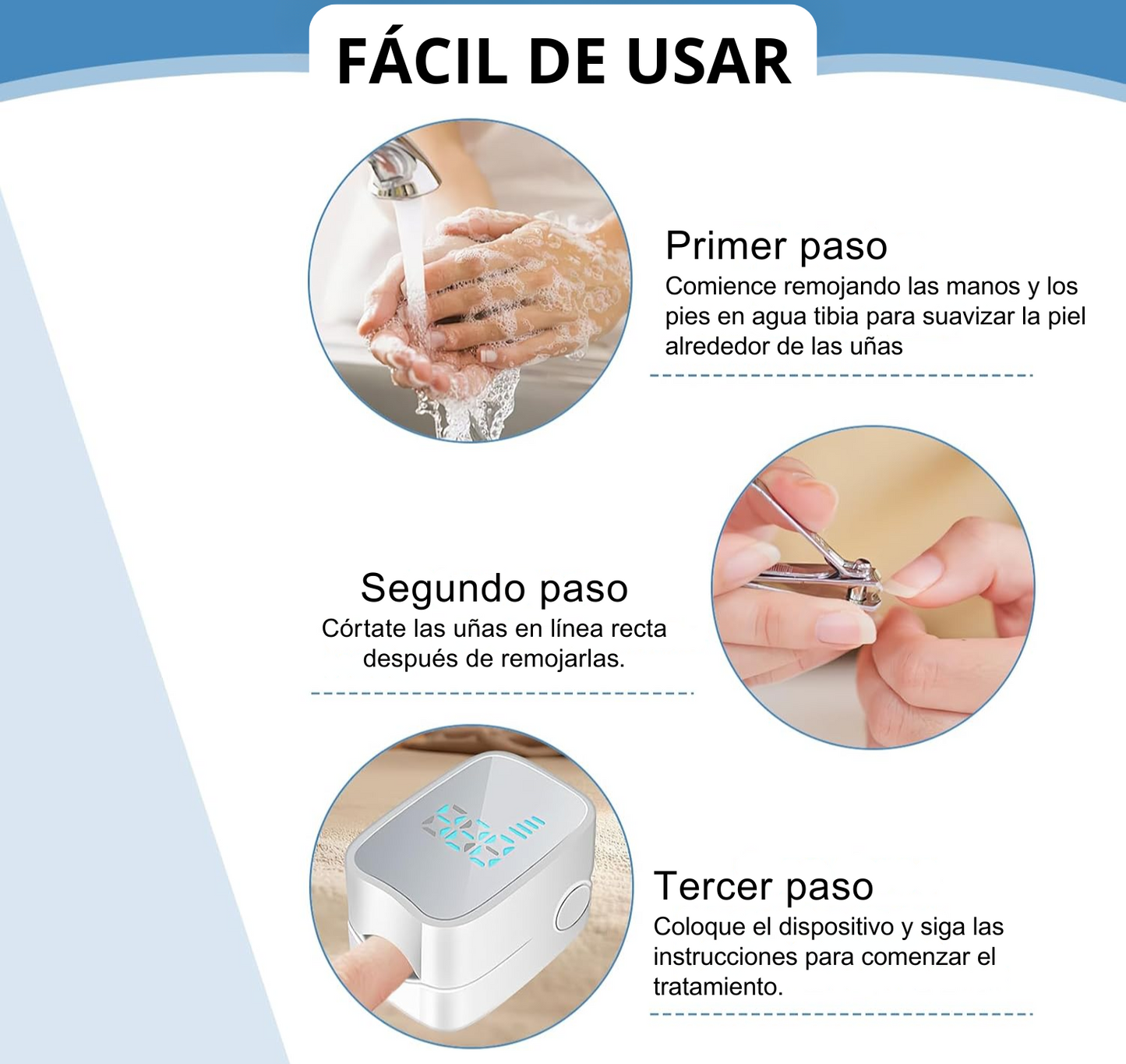 Láser LED para Uñas + Guía de Uso GRATIS - Adiós Miedo por Mostrar Uñas